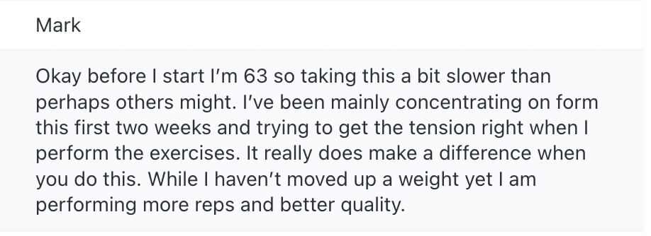 Verified buyer testimonial