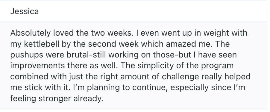 Verified buyer testimonial
