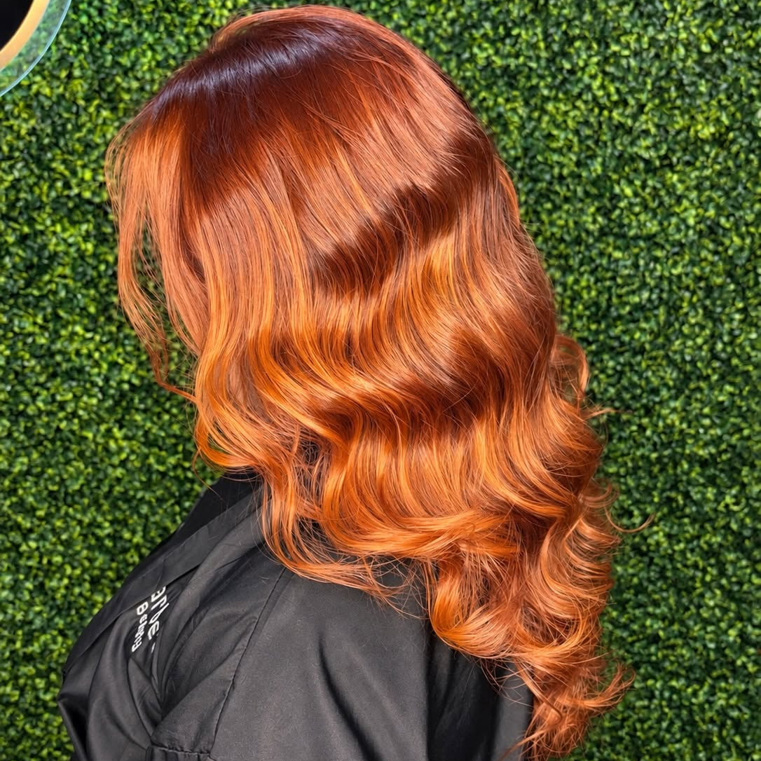 Balayage color detail