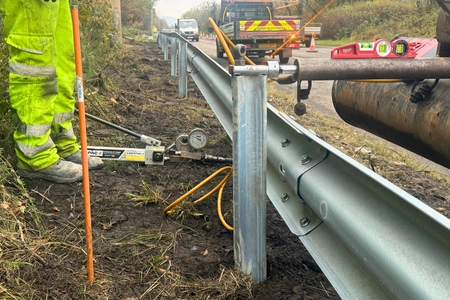 Vehicle Restraint barrier installation