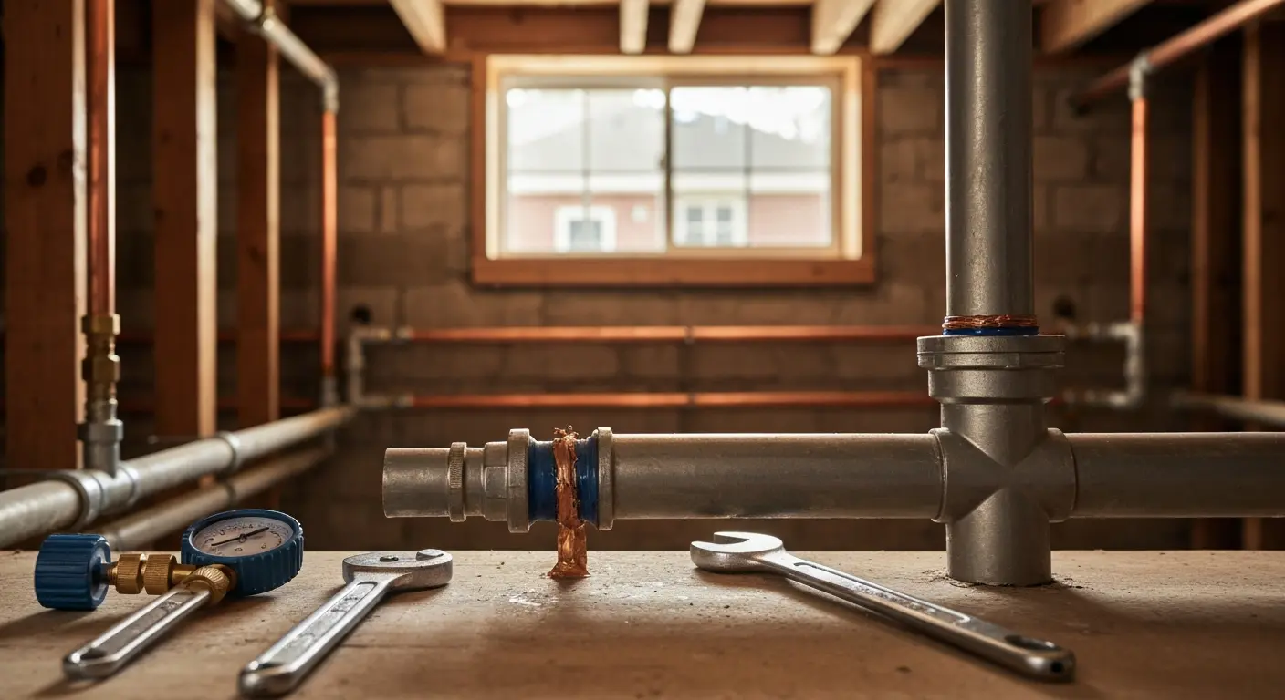 Leak repair work