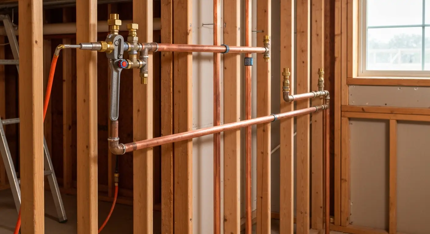 Pipe replacement work
