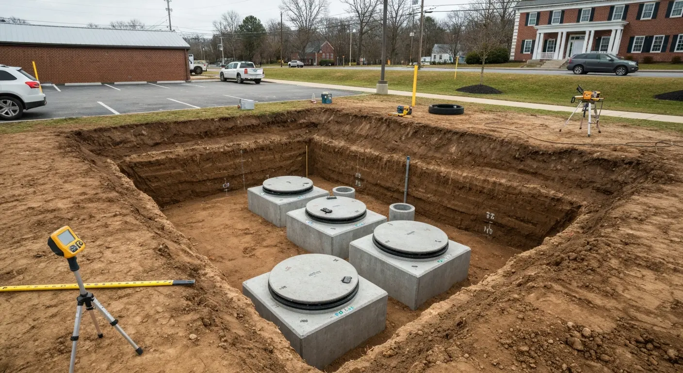 Commercial septic system