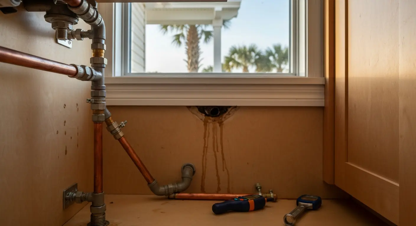 Leak detection work