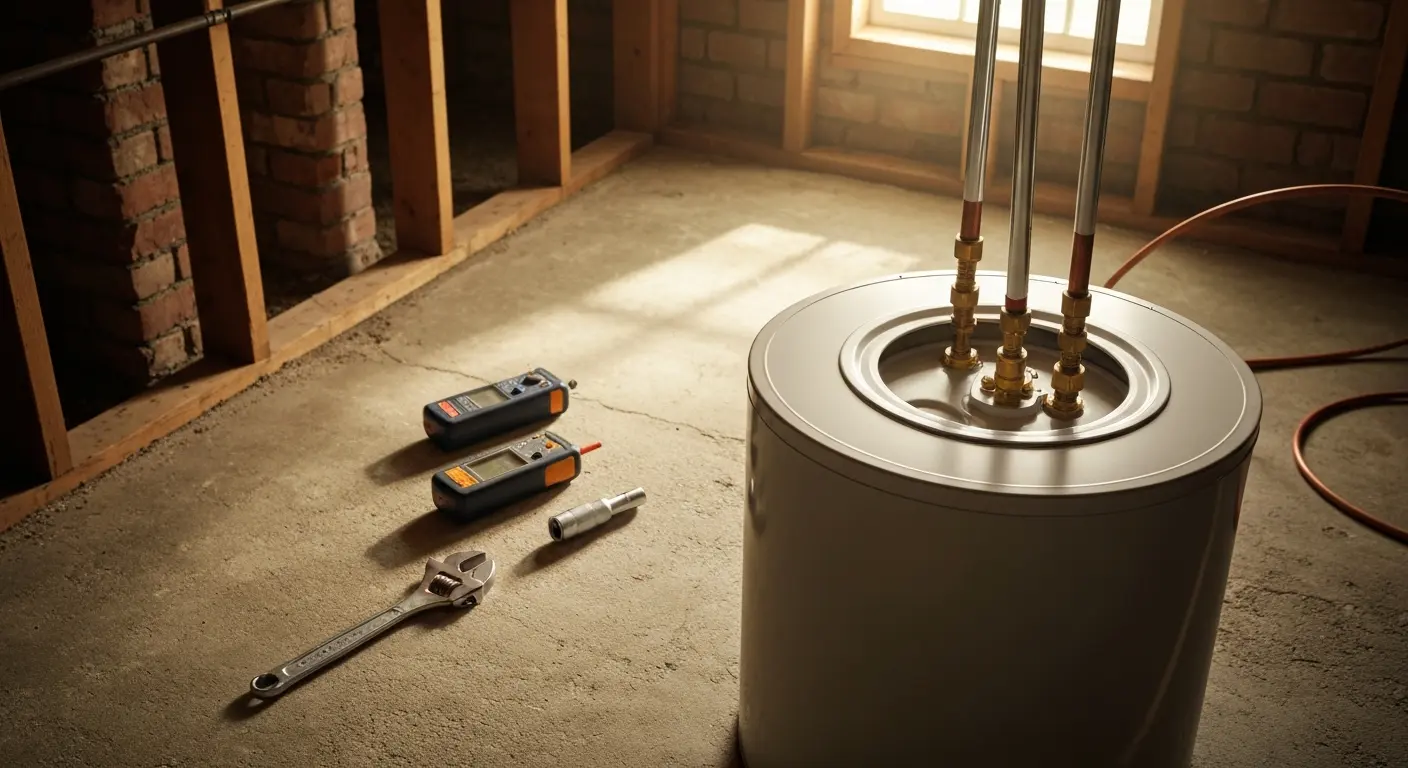 Water heater heating element repair