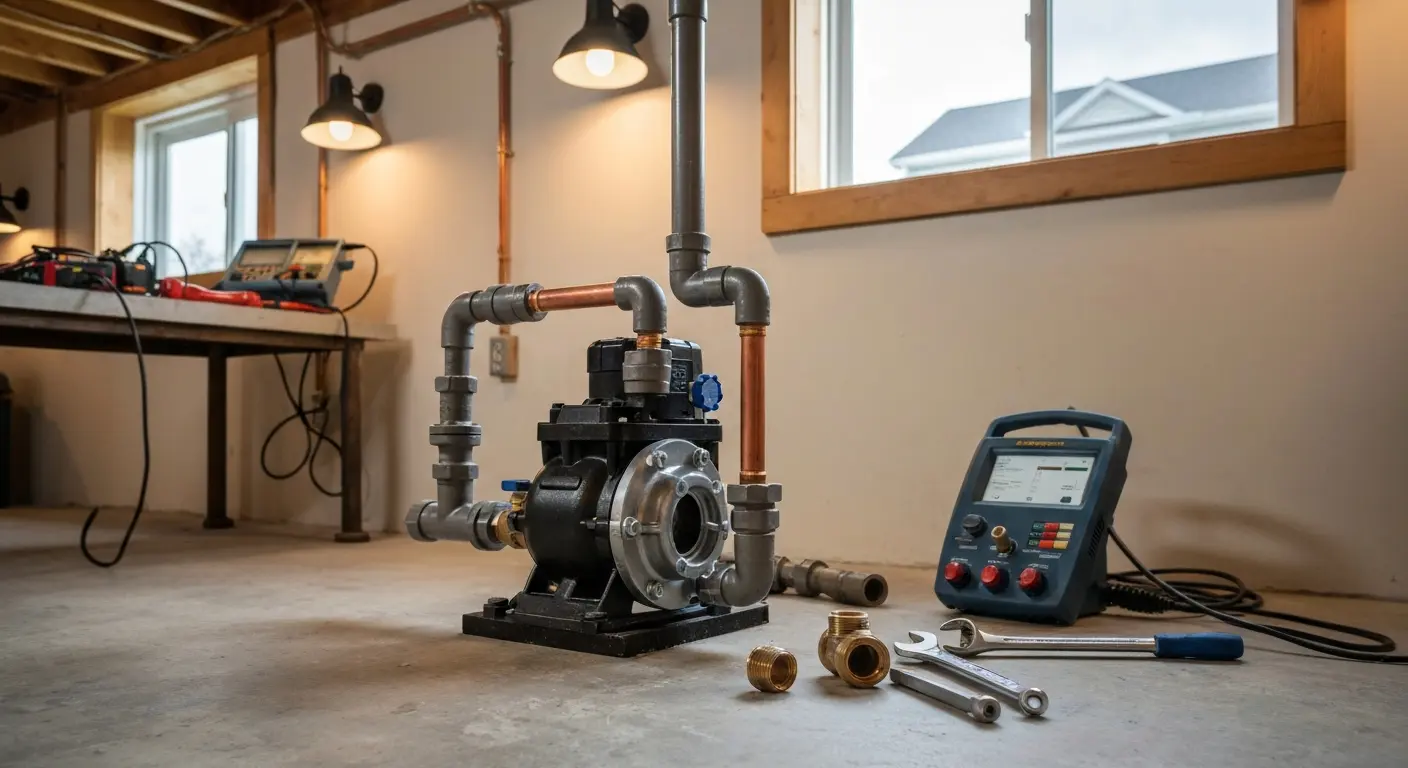 Pump replacement work