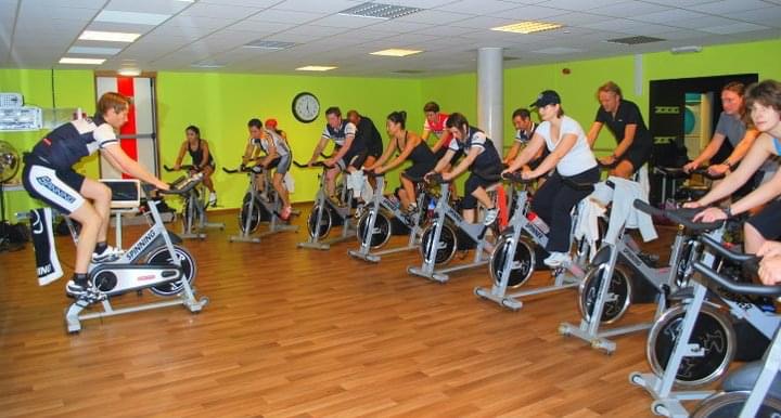 Peter teaching in the first THE CYCLING ROOM studio