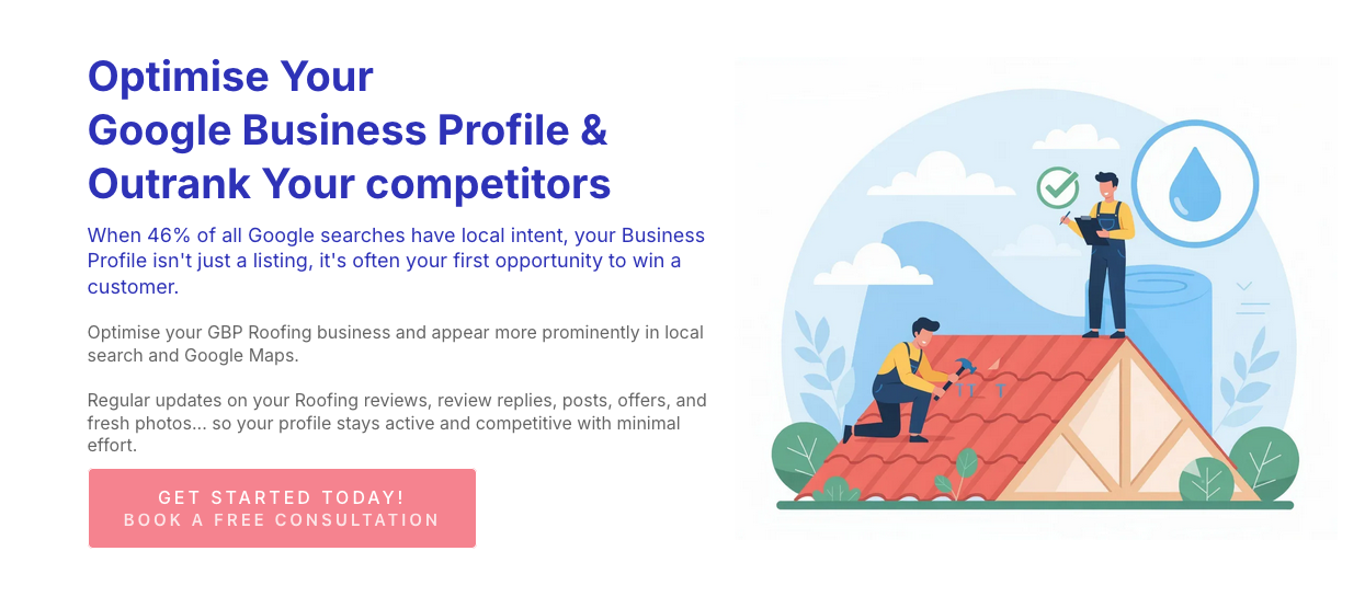 Roofing contractors GBP optimization