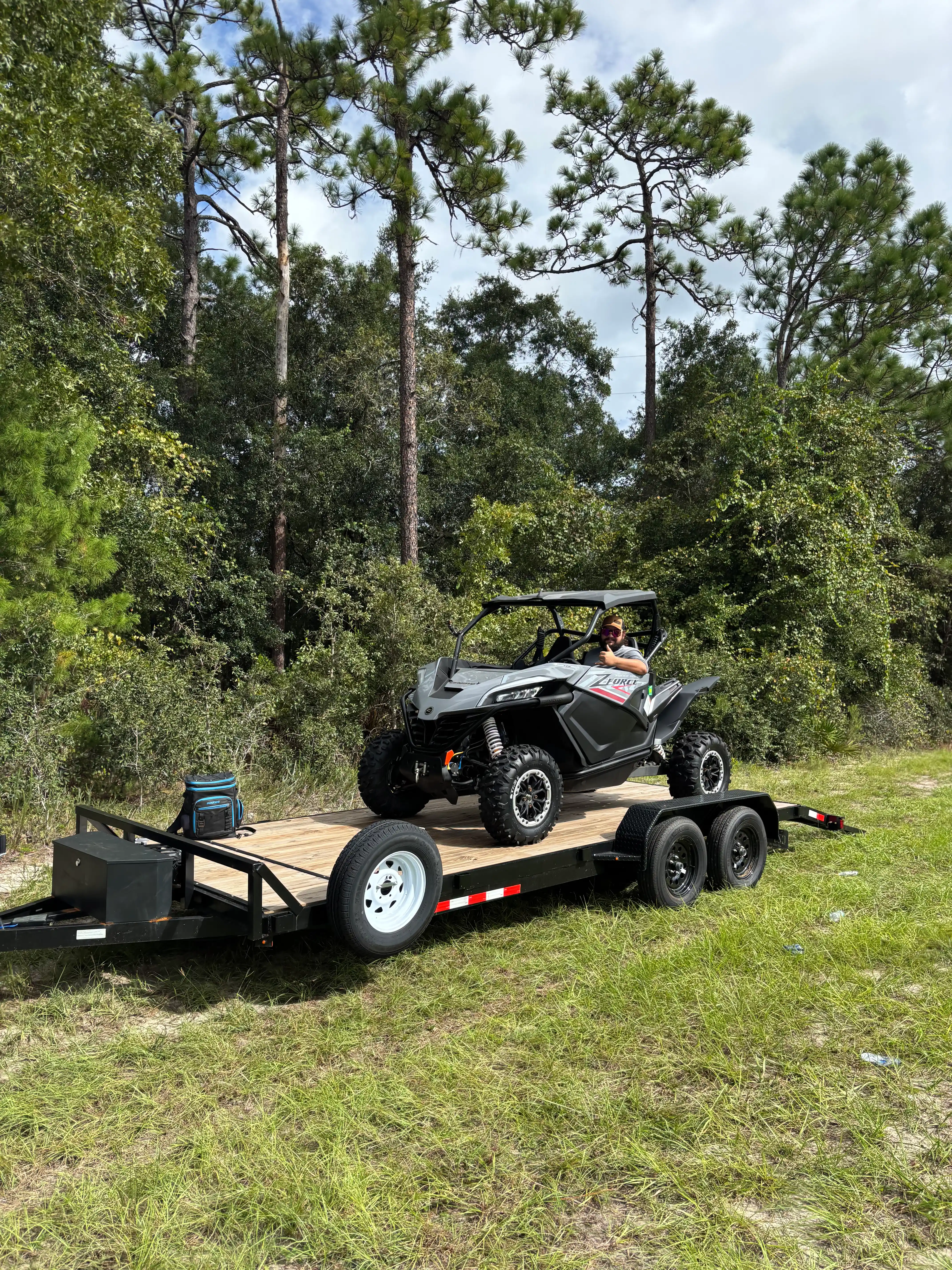 Tonys Trailer Rentals trailer ready for pickup in Deltona, FL