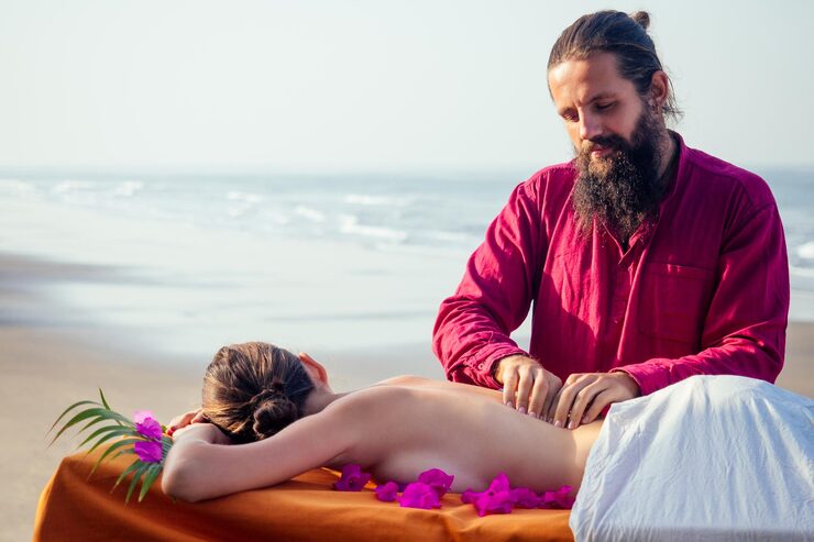 Beachside spa experience