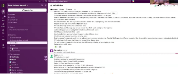 Slack to-do list channel