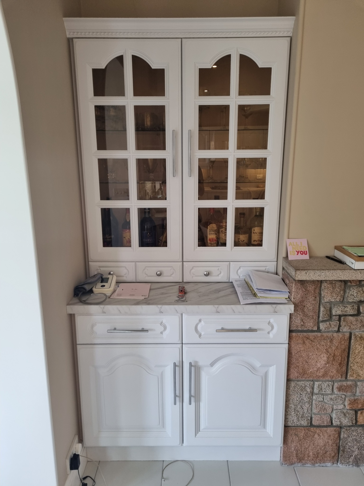Cabinet spraying project in Jersey — 4