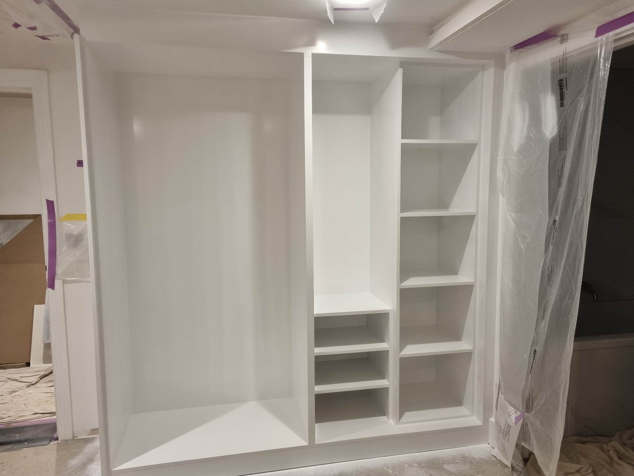 Cabinet spraying project in Jersey — 2