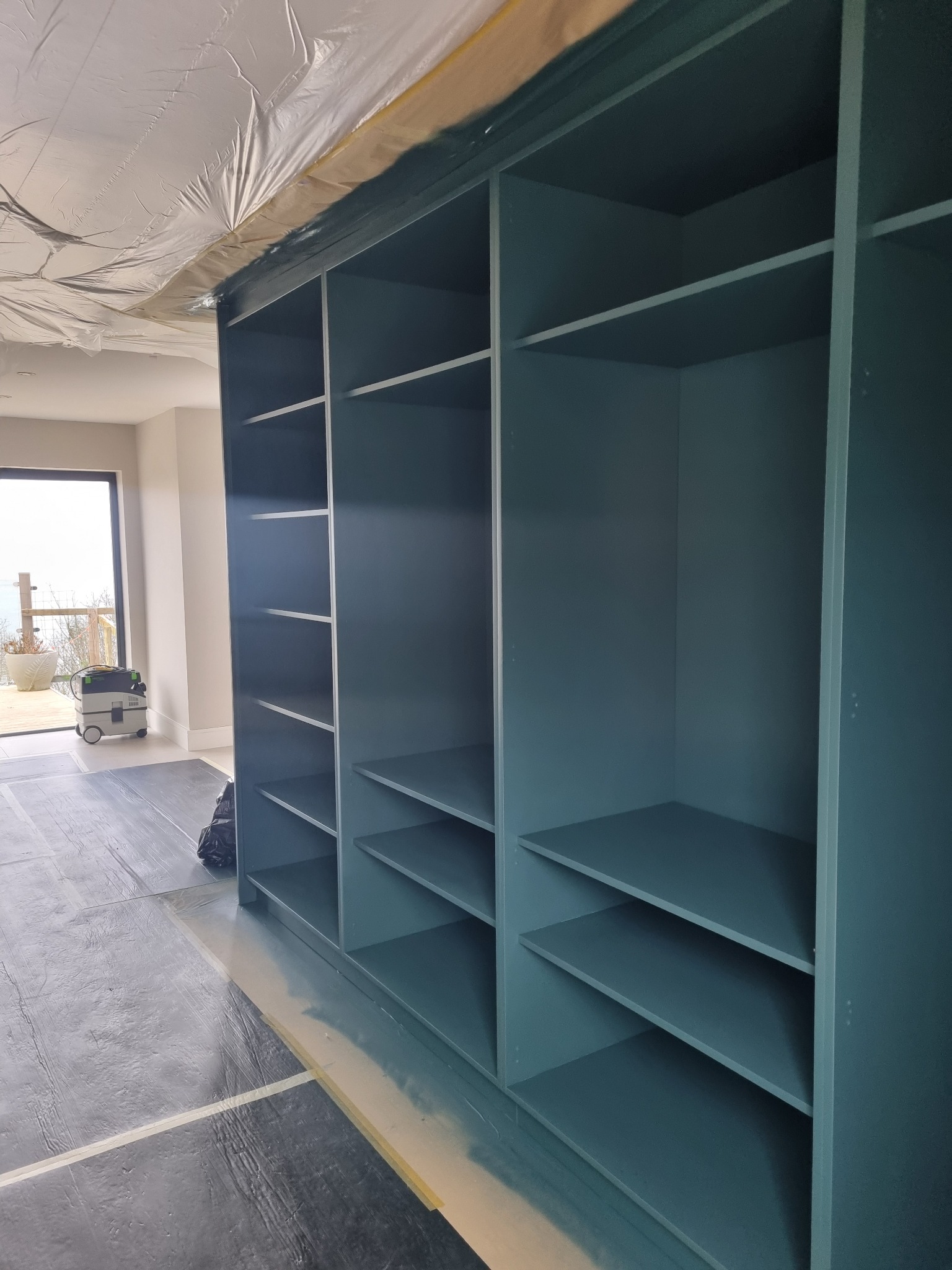 Cabinet spraying project in Jersey — 1