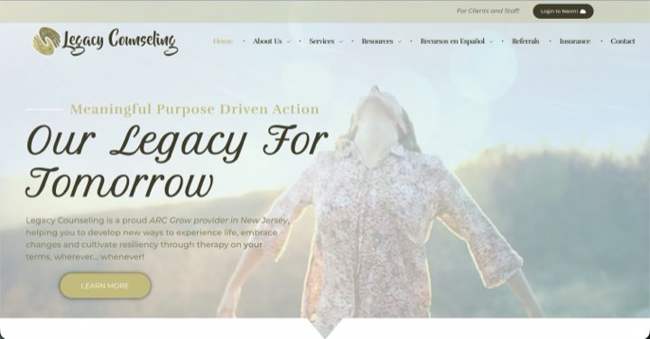 Legacy Counseling website
