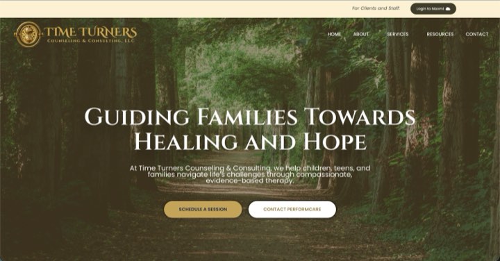 Time Turners Consulting website