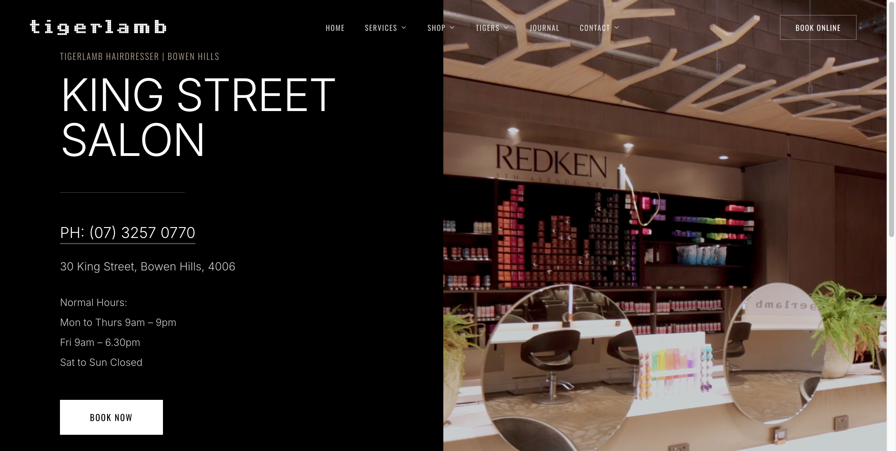 Tigerlamb salon brand creative and campaign visual