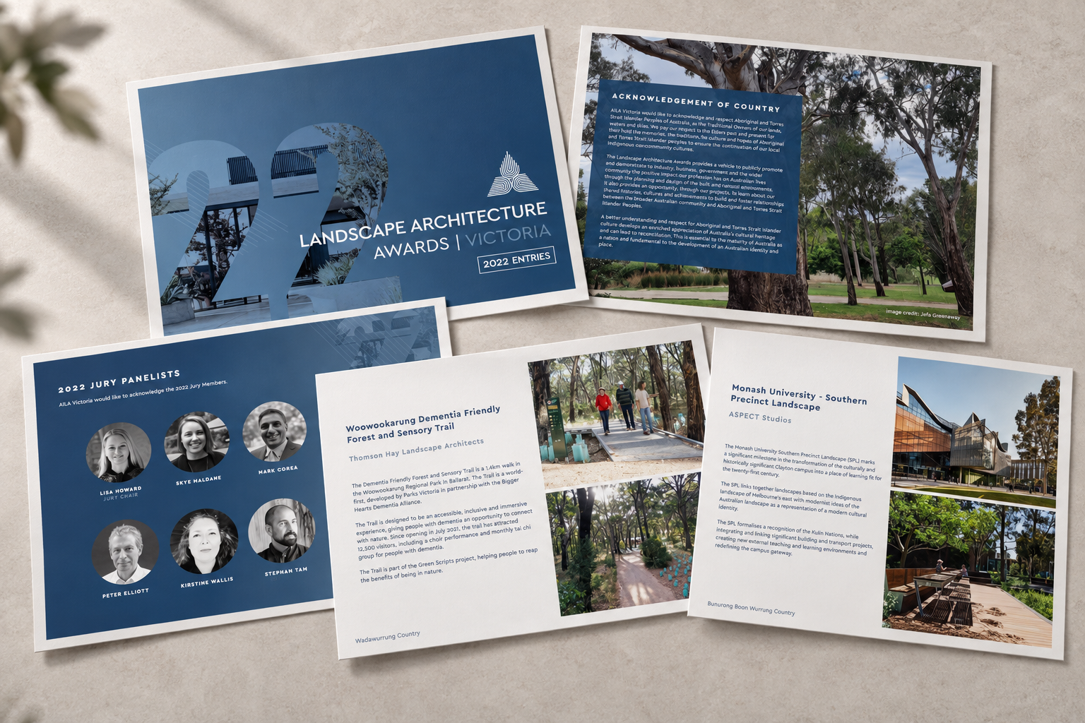 Graphic design campaign brochure spread by Polished