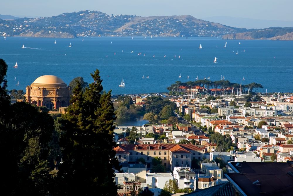 Bay Area coverage map skyline