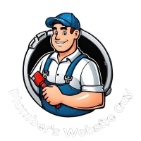 Plumbers Website Guy logo plumber-holding a spanner