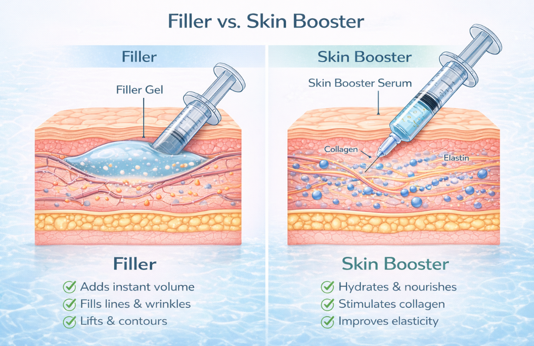 Dermal filler vs salmon DNA treatment comparison