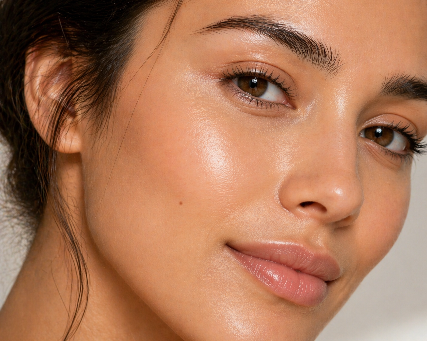 Youthful glowing skin anti-aging treatment result