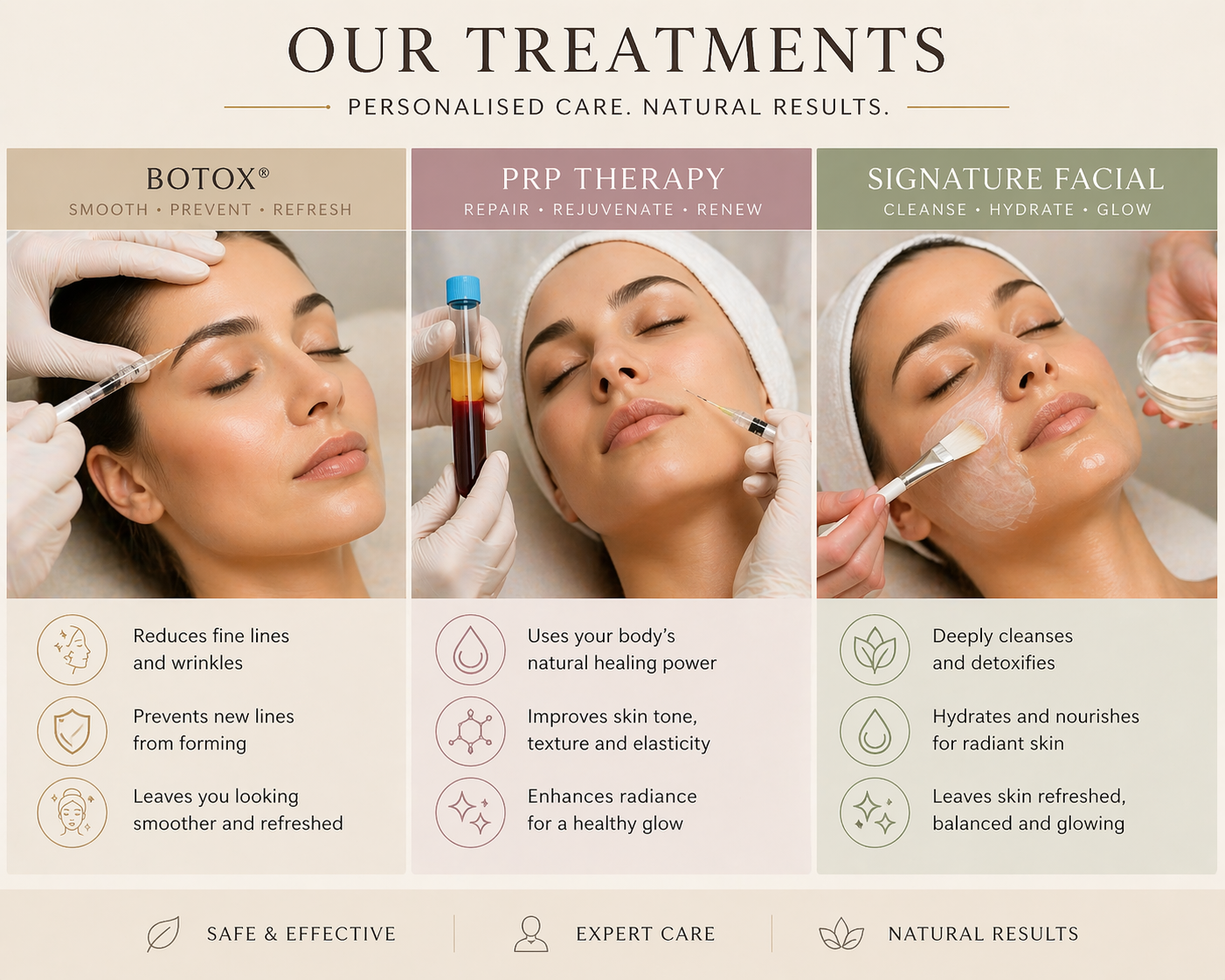 Best anti-aging treatments Botox PRP skin boosters Morpheus8