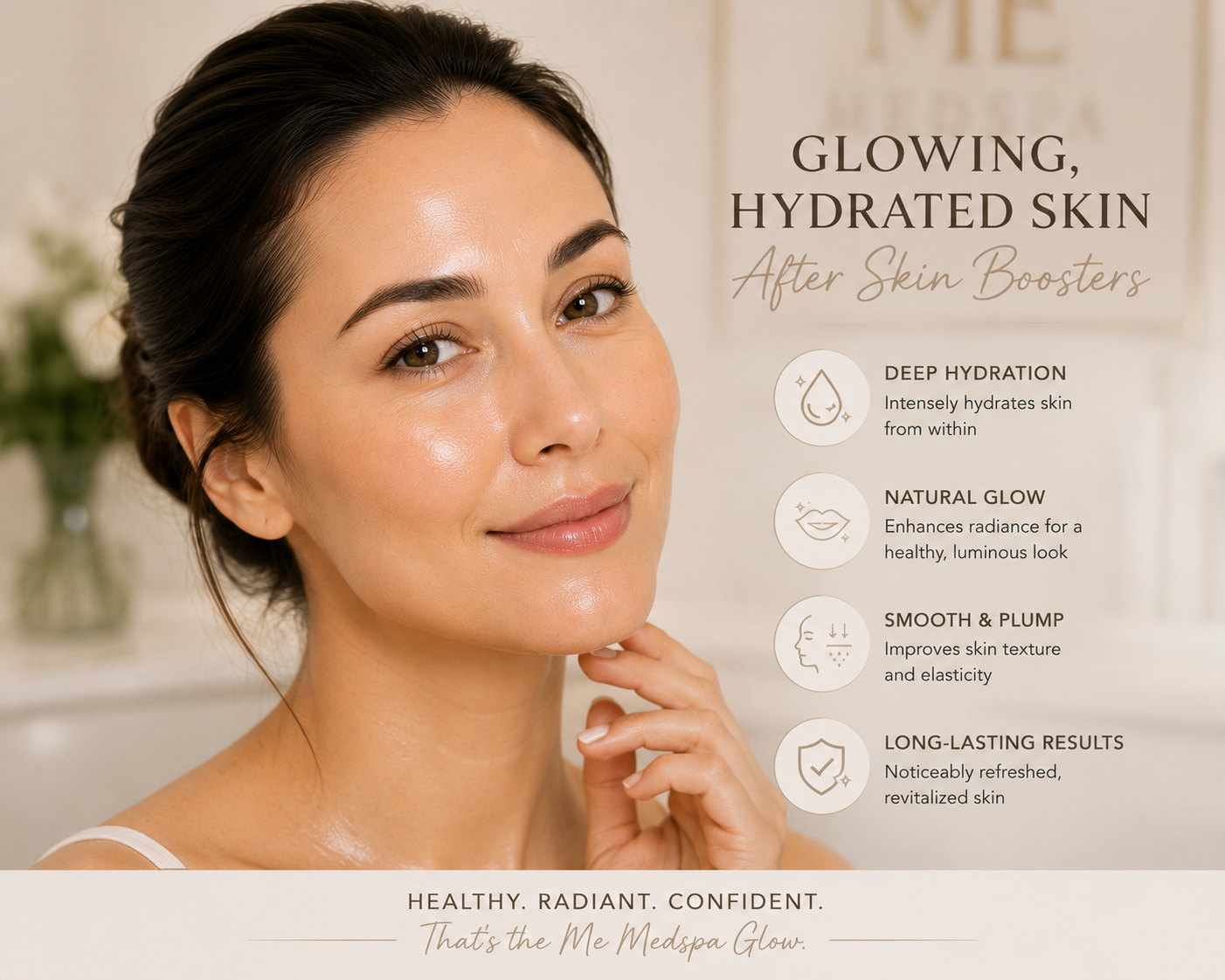 Glass skin results after skin booster treatment Glass skin results after skin booster treatment