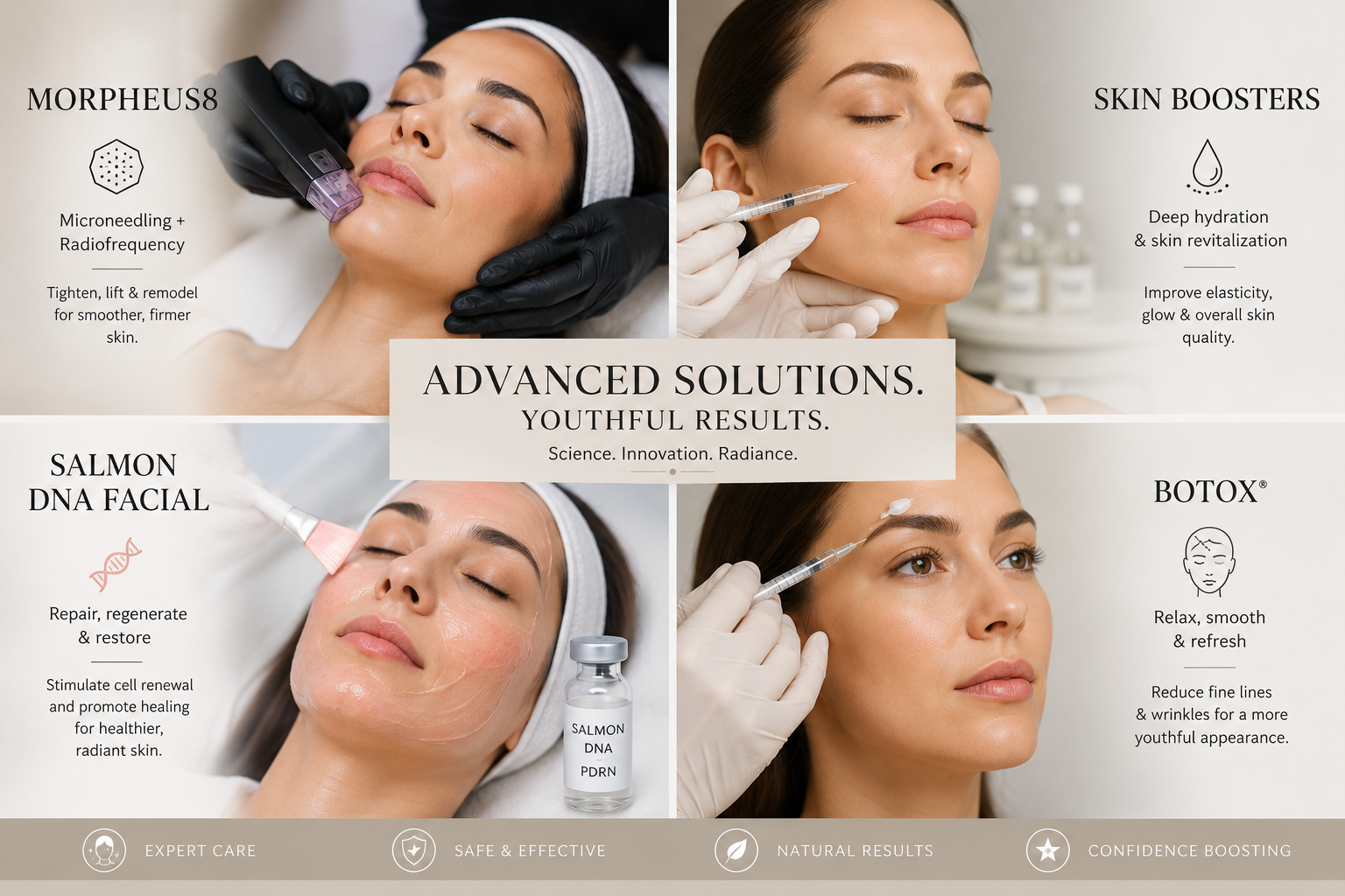 Non-surgical collagen-stimulating treatments available at Me Medspa Non-surgical collagen-stimulating treatments available at Me Medspa
