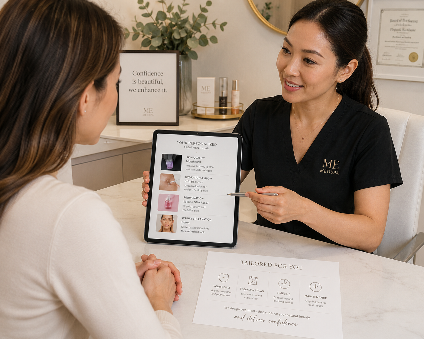 Personalized anti-aging consultation for collagen-stimulating treatments Personalized anti-aging consultation for collagen-stimulating treatments