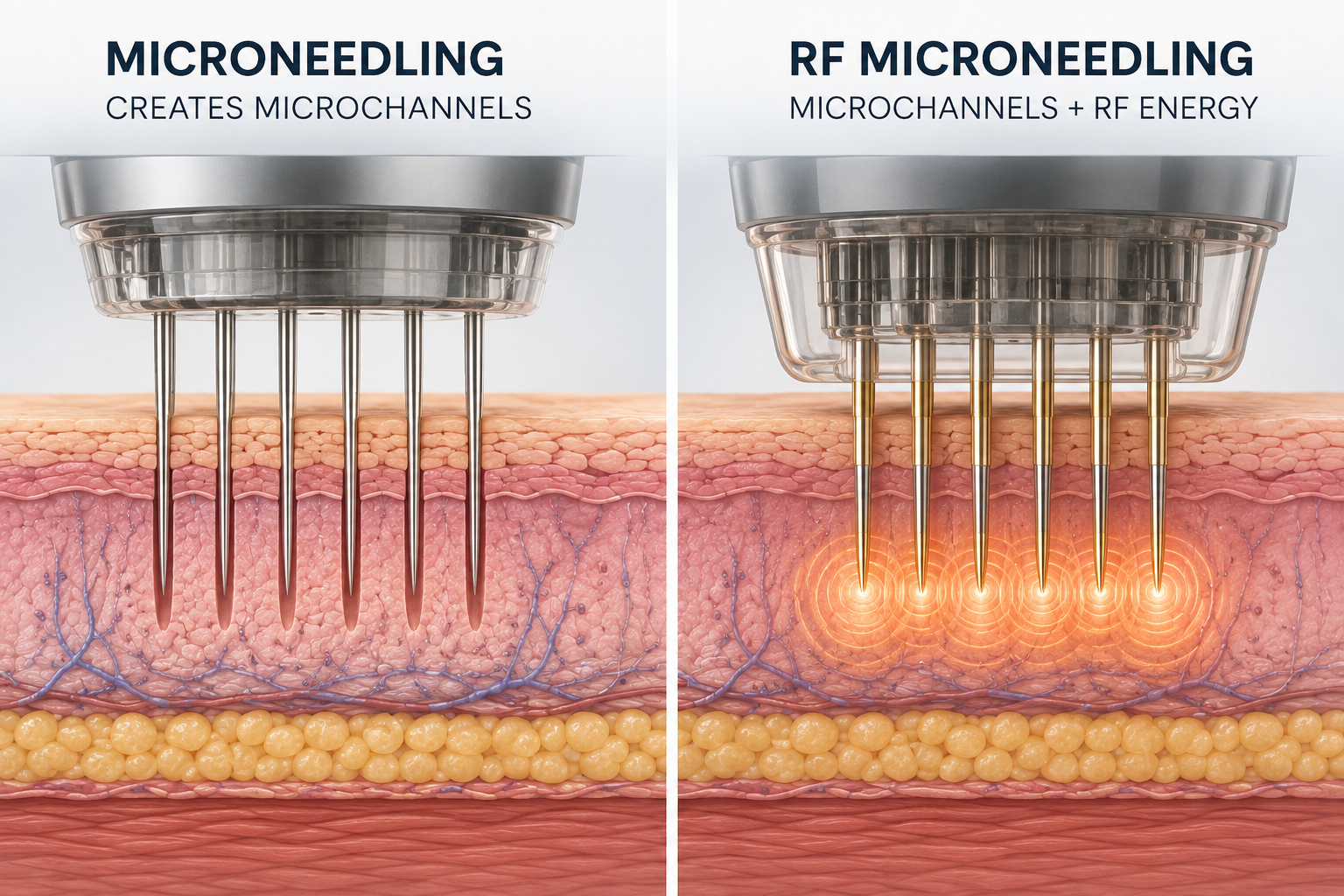 Morpheus8 RF microneedling compared with traditional microneedling for acne scars