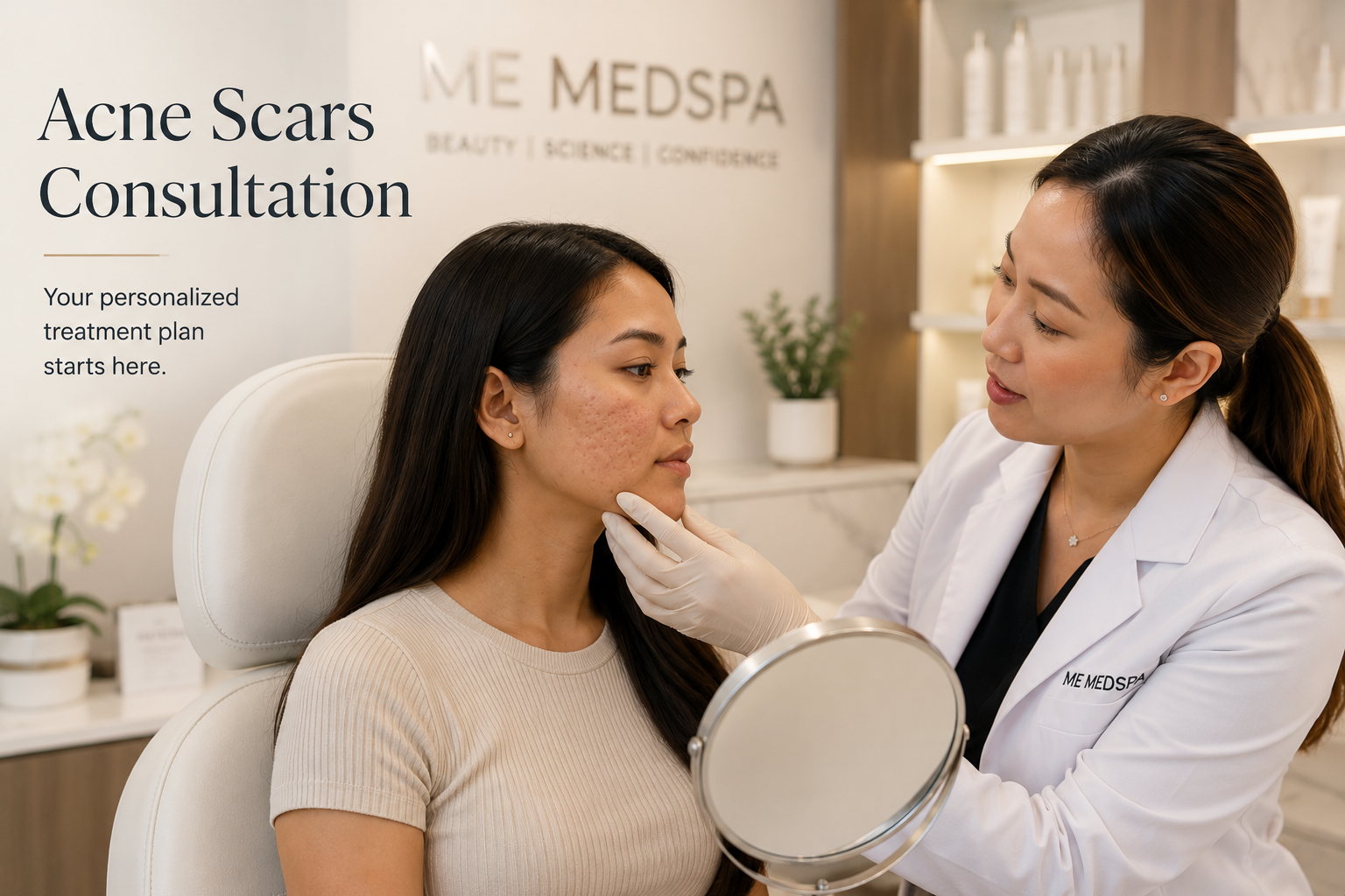 Morpheus8 acne scar consultation at ME MEDSPA in Monterey Park CA