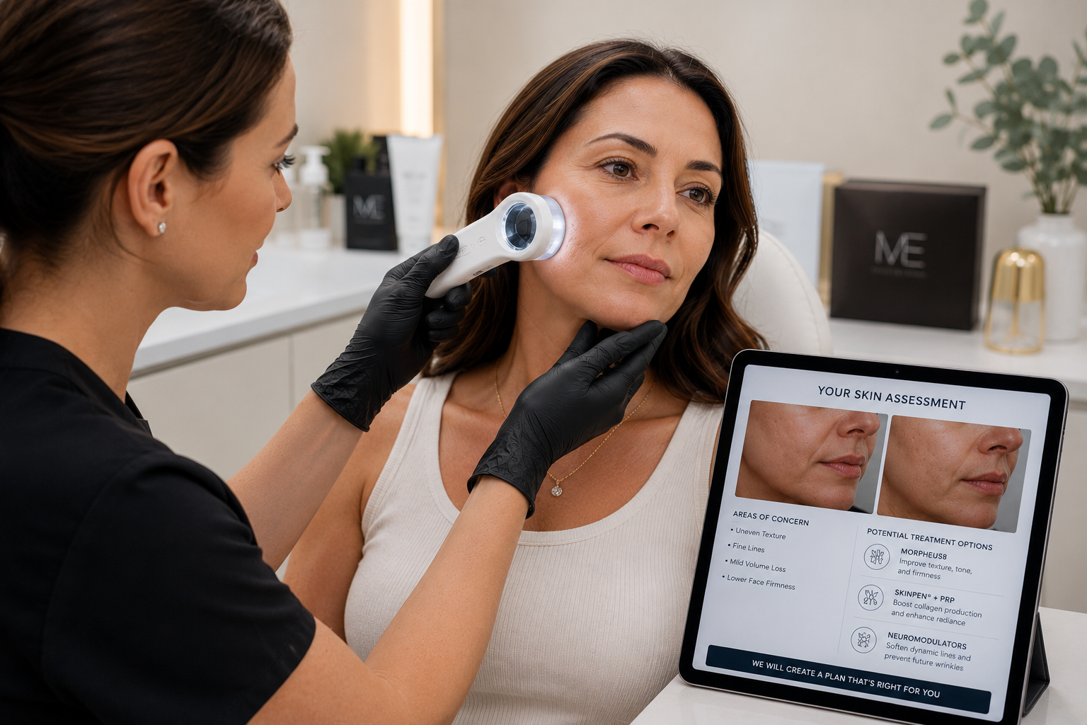 Morpheus8 vs microneedling consultation at ME MEDSPA in Monterey Park CA Morpheus8 vs microneedling consultation at ME MEDSPA in Monterey Park CA