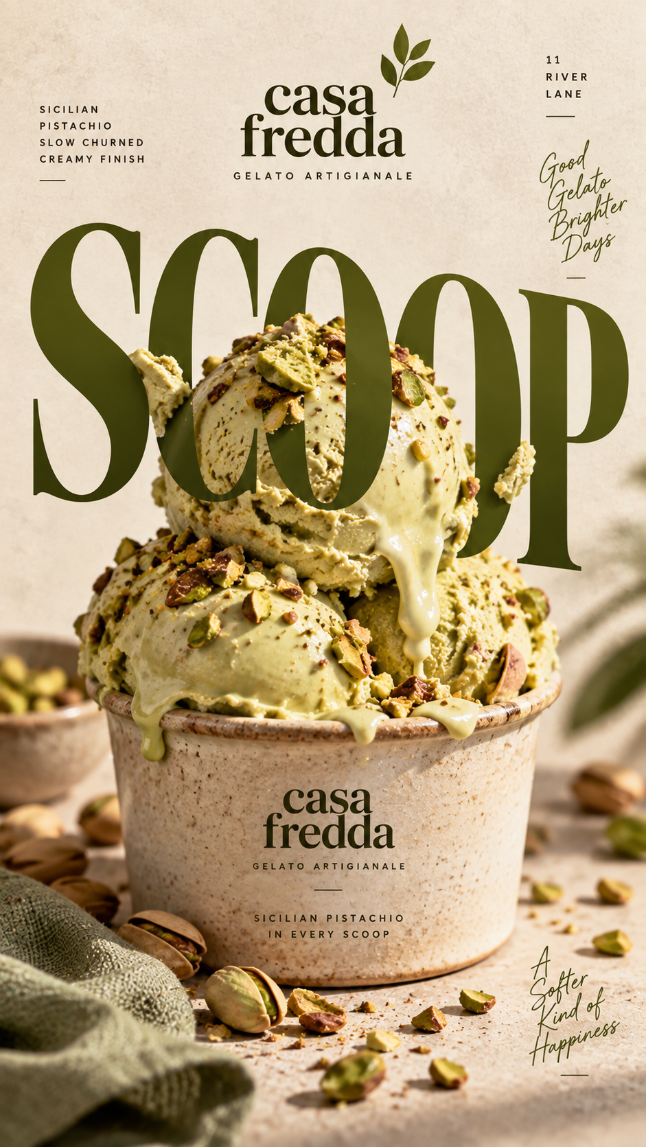 Casa Fredda Pistachio Gelato
