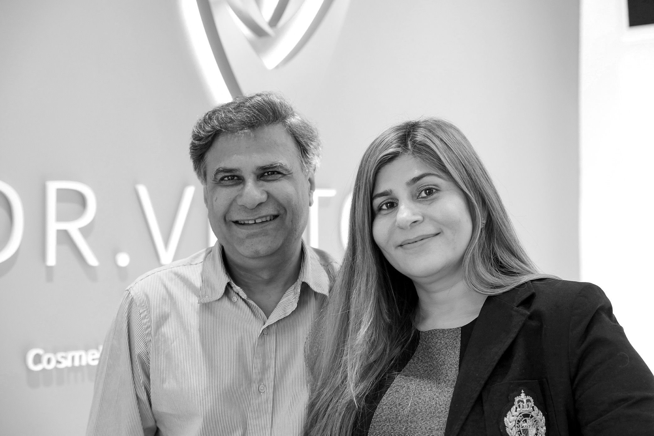 Dr Prem Gauba and Dr Victoria Gauba at the Dr Victoria clinic in Winchester