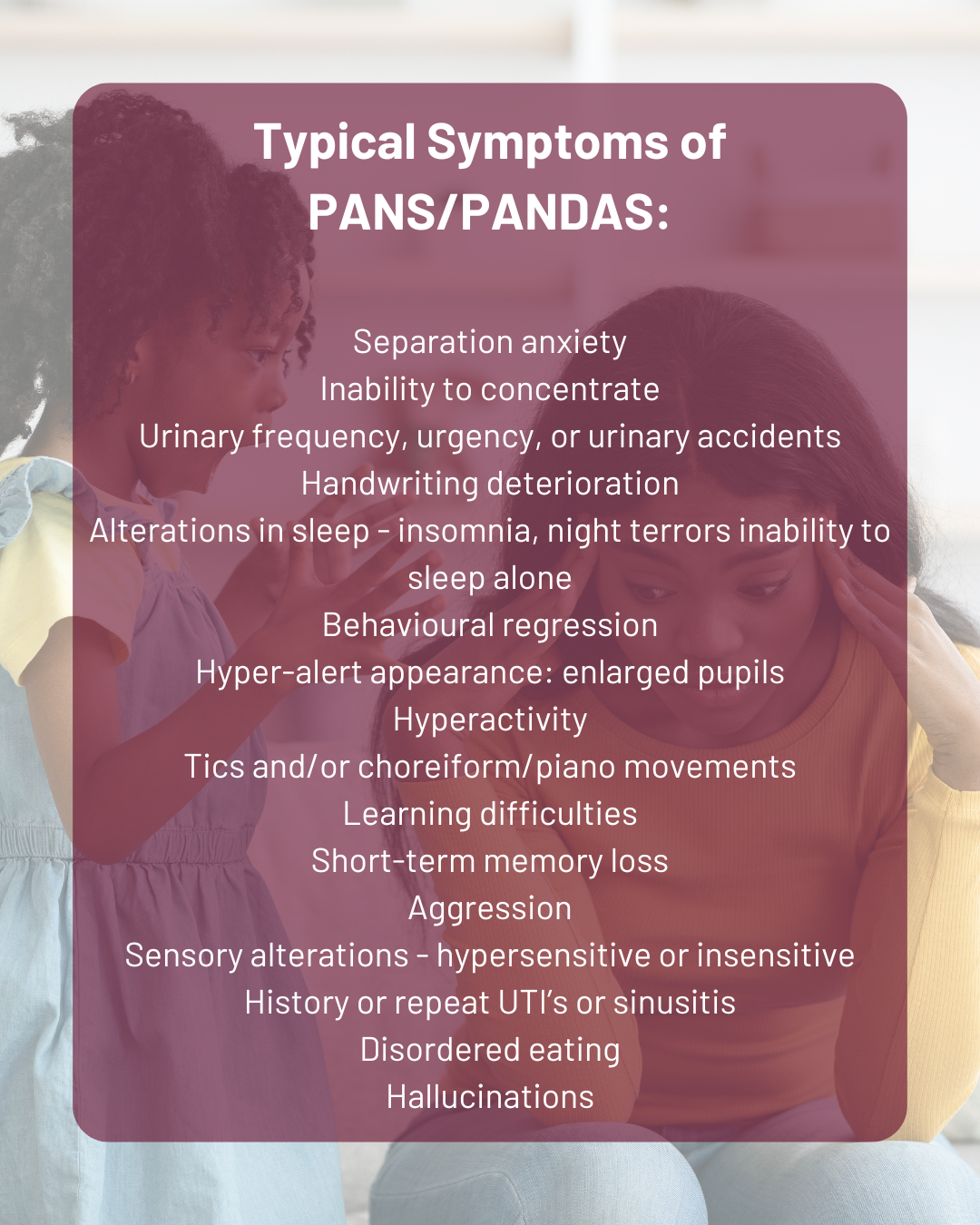 typical symptoms of PANS PANDAS typical symptoms of PANS PANDAS