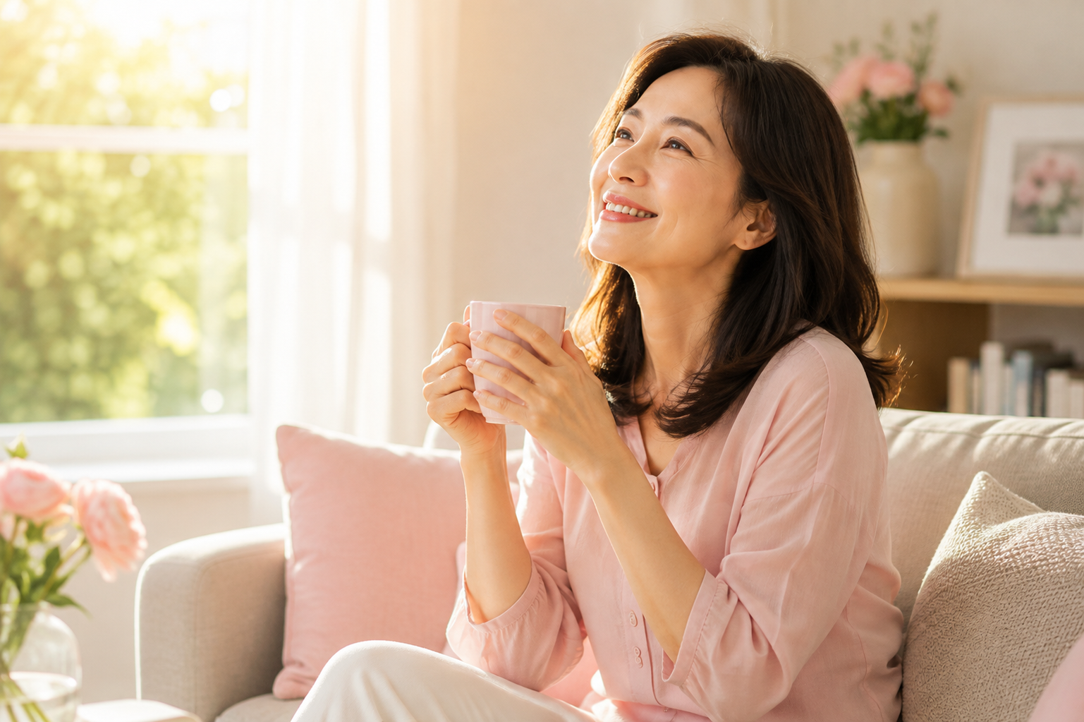 轻松愉快度过更年期的女性