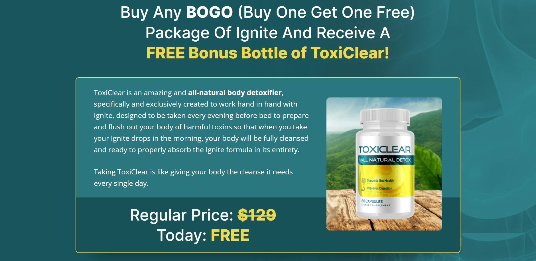 Toxiclear Buy One Get One Free