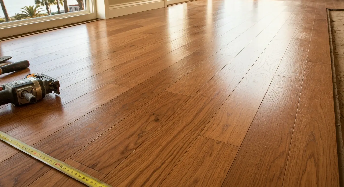 Hardwood flooring installation