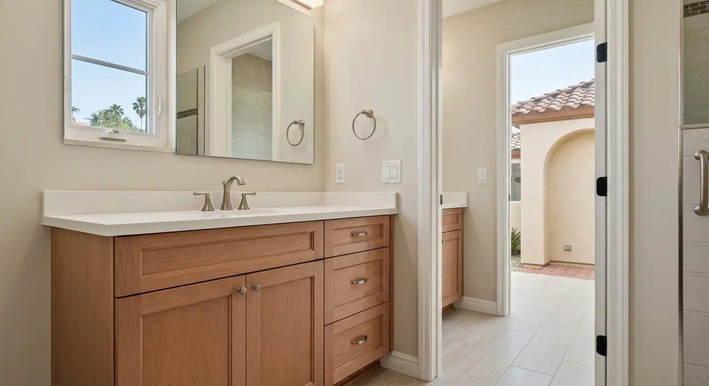 Bathroom vanity cabinet in Orange County