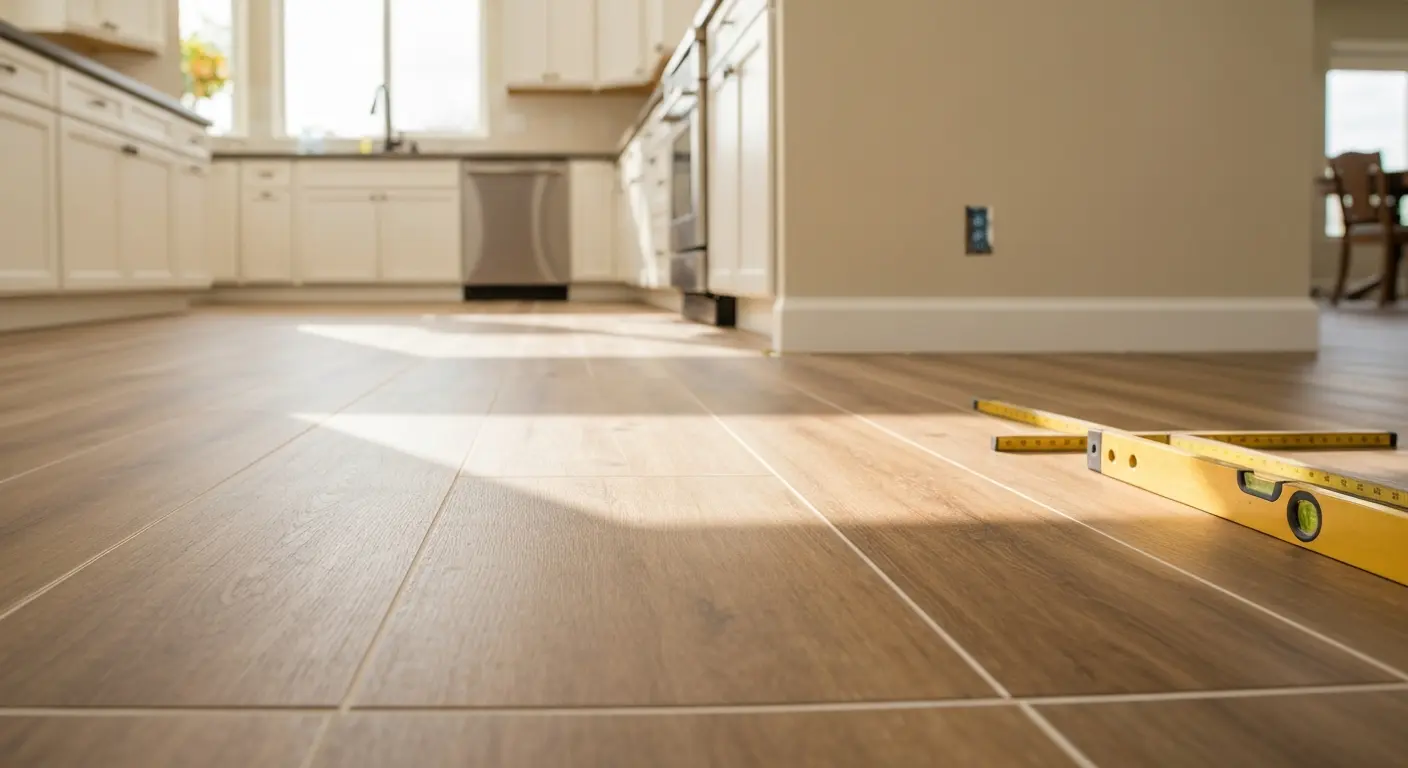 Vinyl flooring in Summerfield kitchen