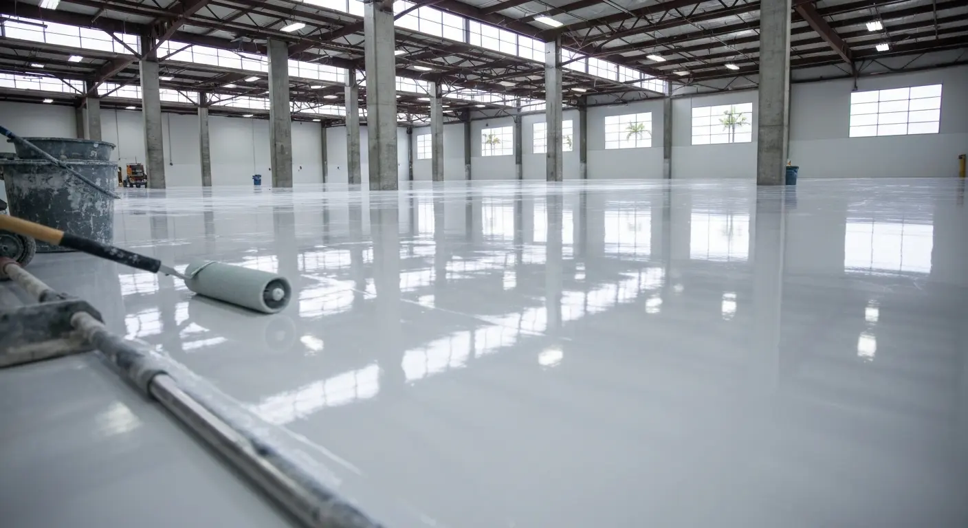 Epoxy warehouse flooring