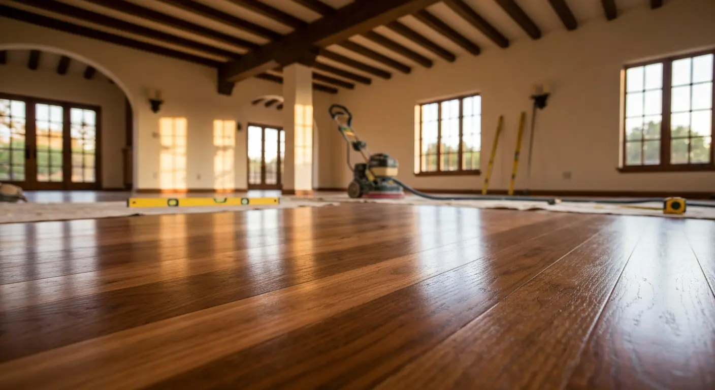 Hardwood flooring installation