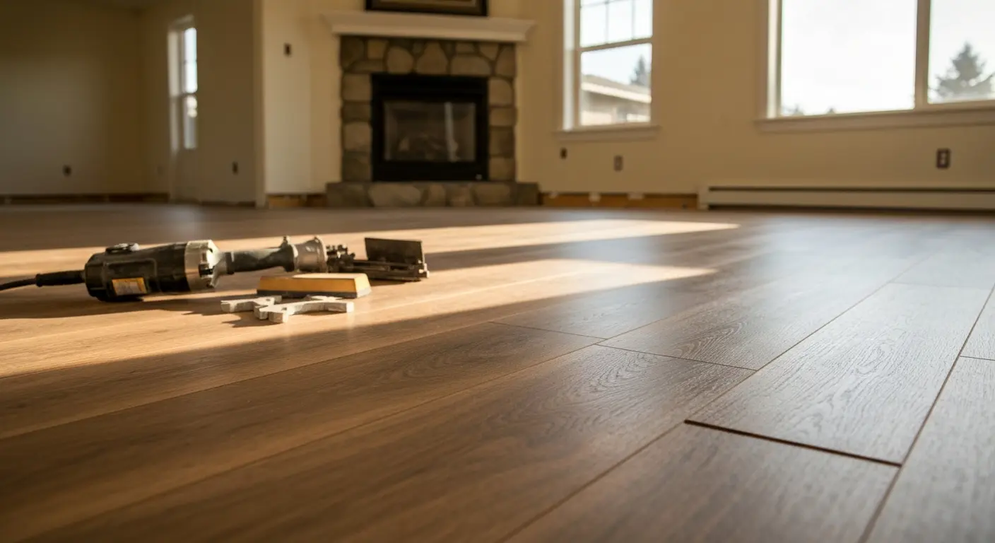 Laminate flooring installation