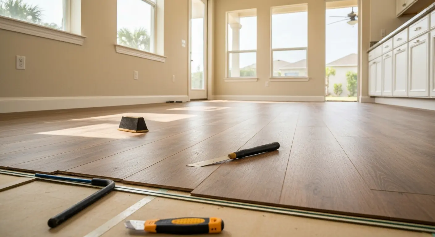 Vinyl flooring installation