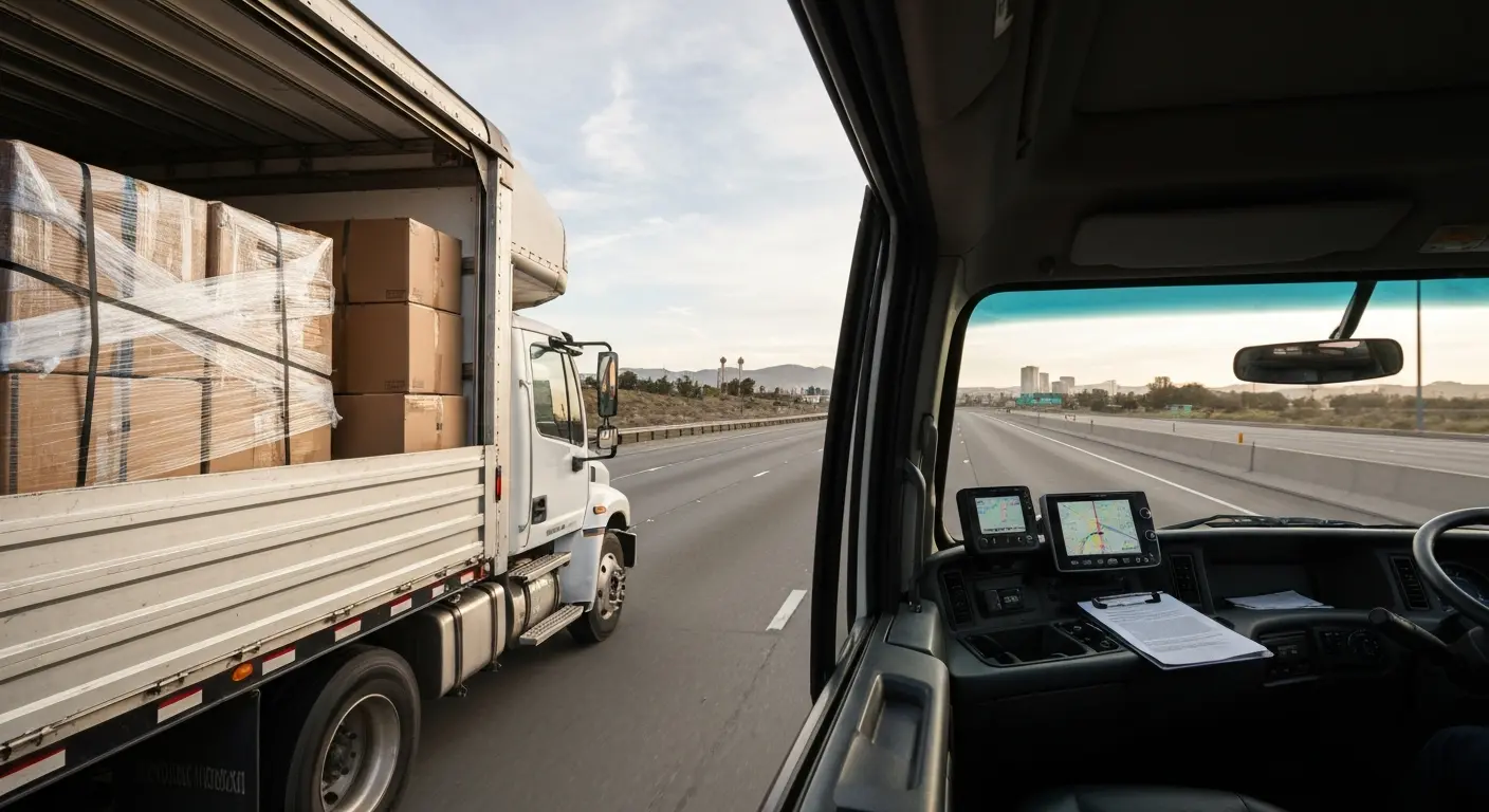 Long-distance moving truck