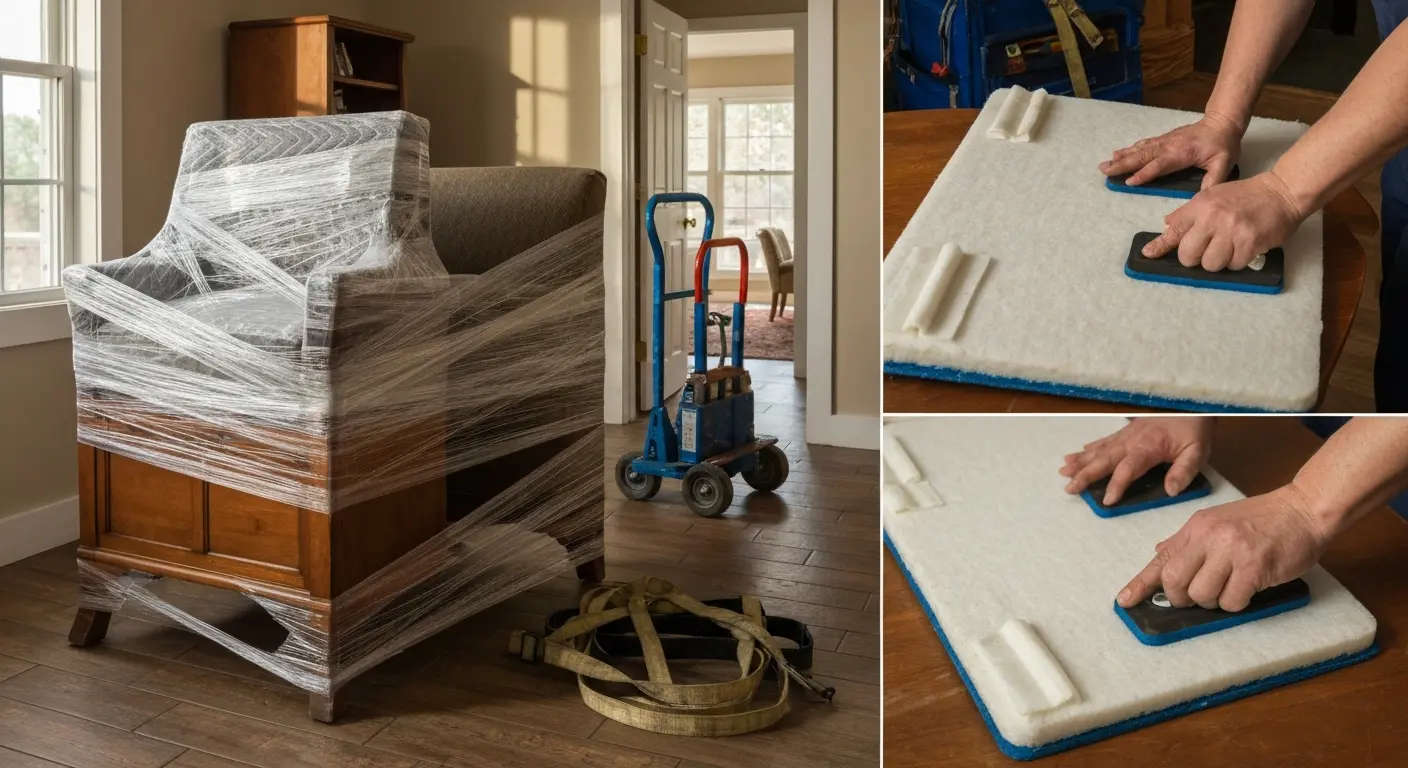 Careful furniture handling