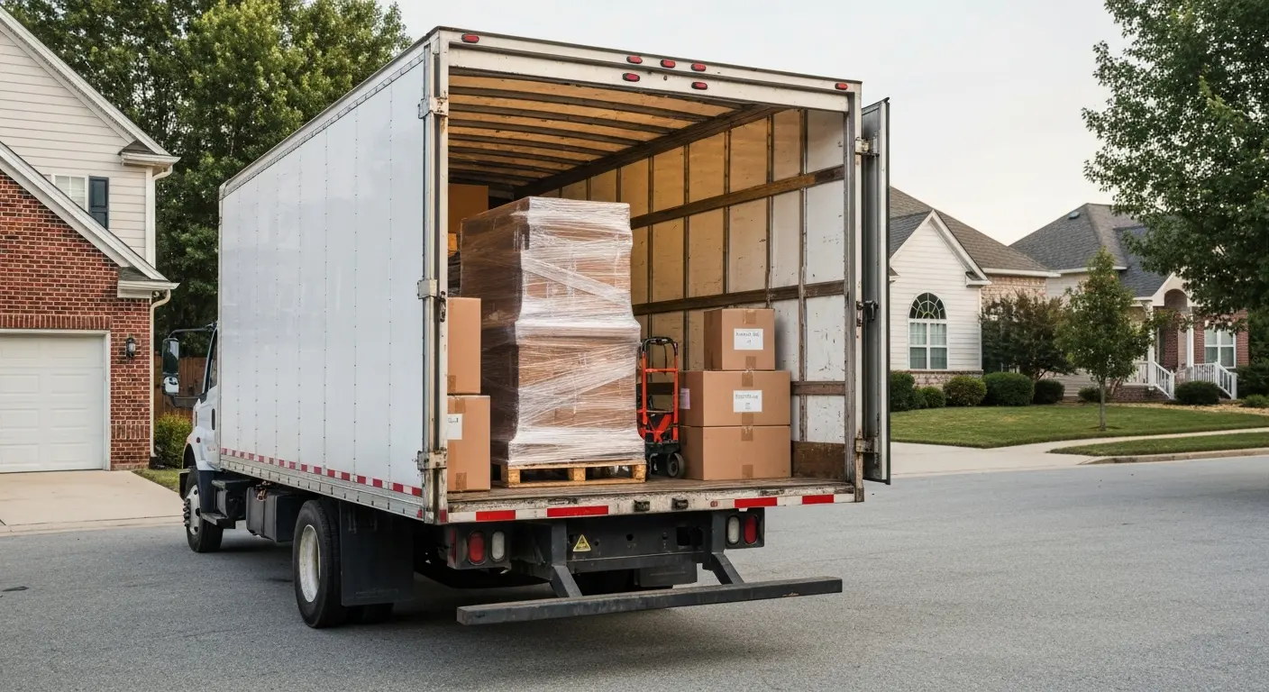 Long distance moving truck