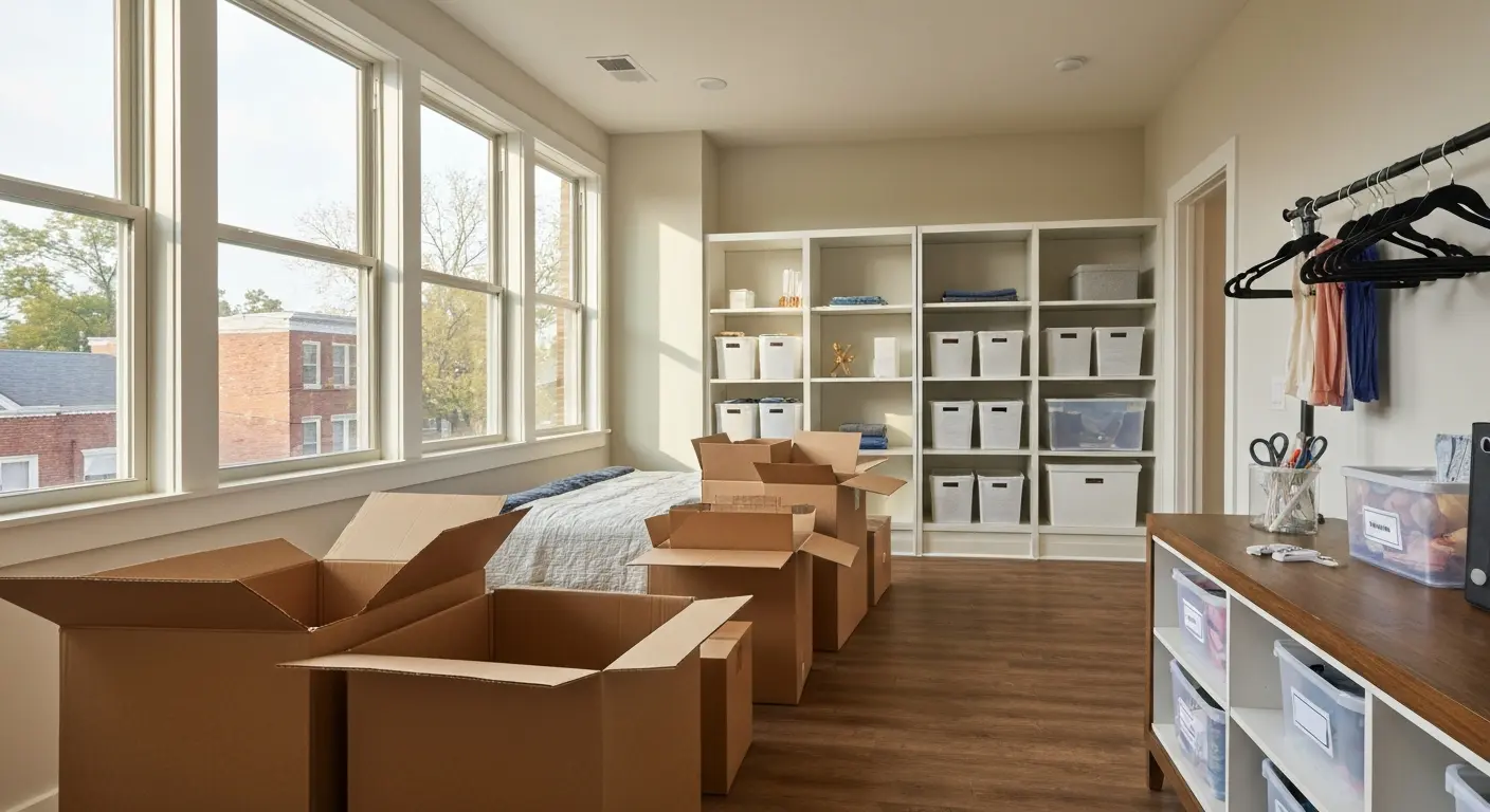 Professional unpacking and organizing