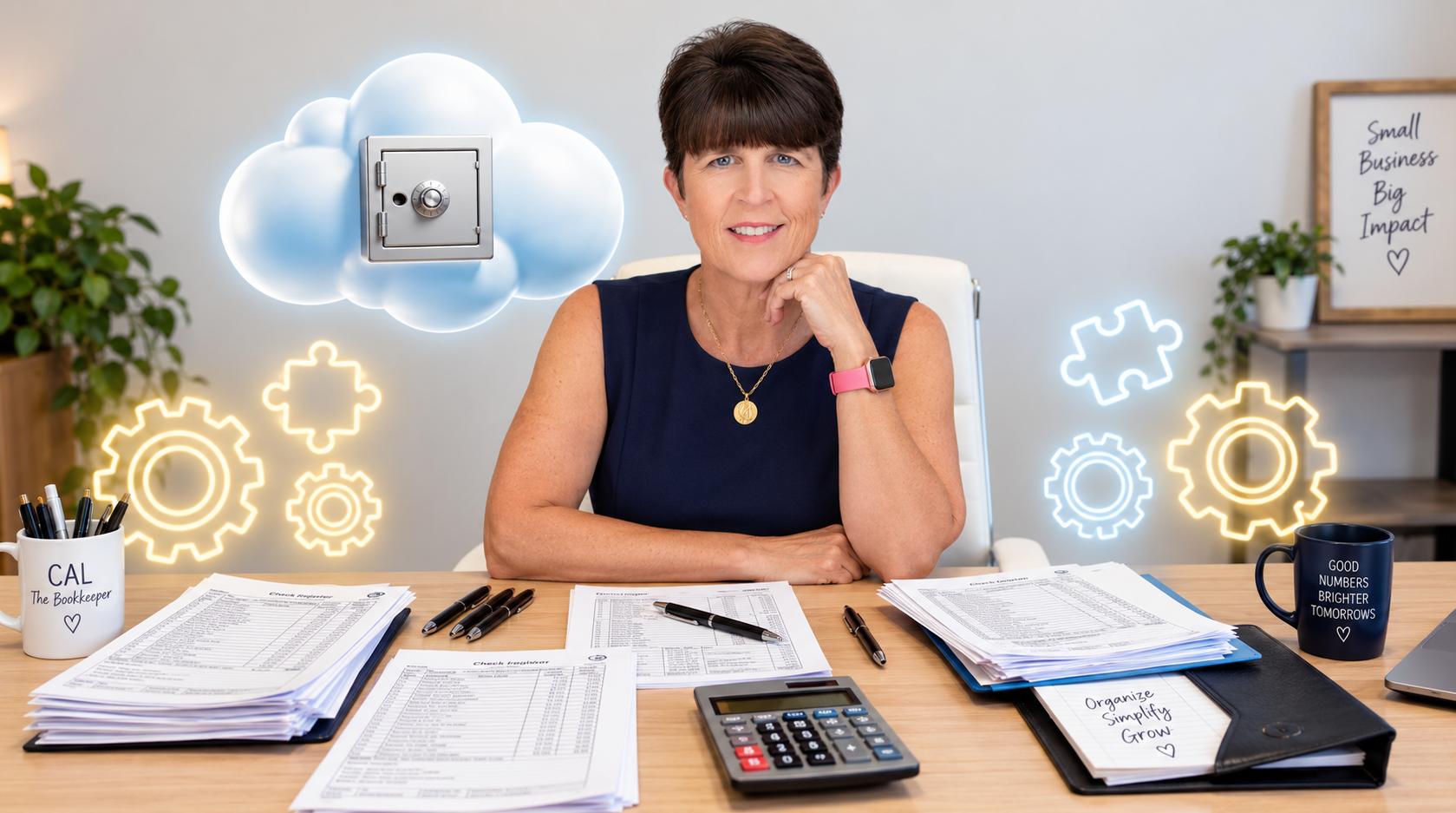 Cloud bookkeeping provides bank-level security with offsite data storage, protecting against natural disasters Cloud bookkeeping provides bank-level security with offsite data storage, protecting against natural disasters